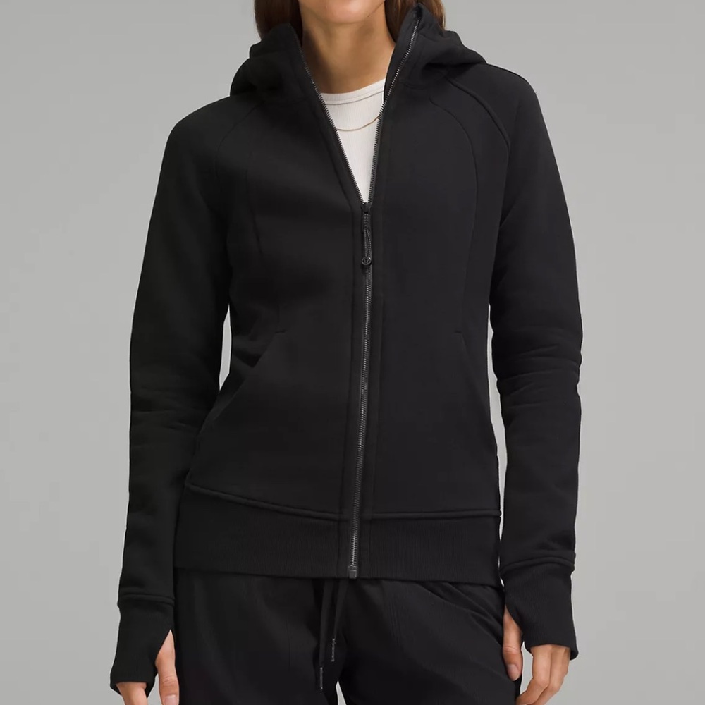 Scuba Full-Zip Hoodie Color: Black Size: 12